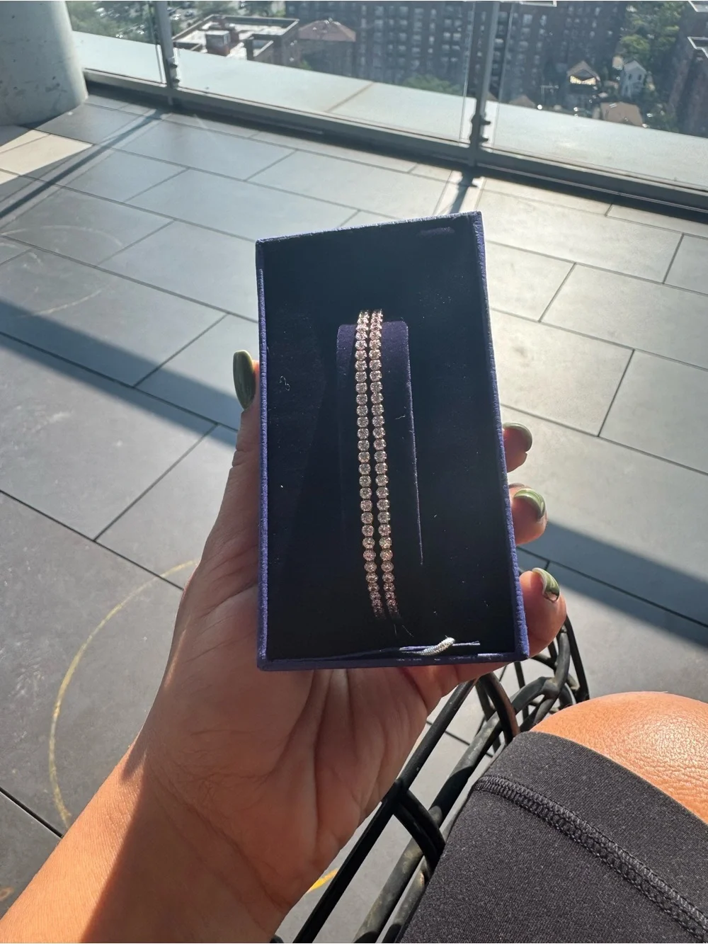 NIB Swarovski crystal tennis bracelet